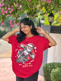 Hold My Bike Kid - Christmas Edition - Unisex Oversized Tshirt